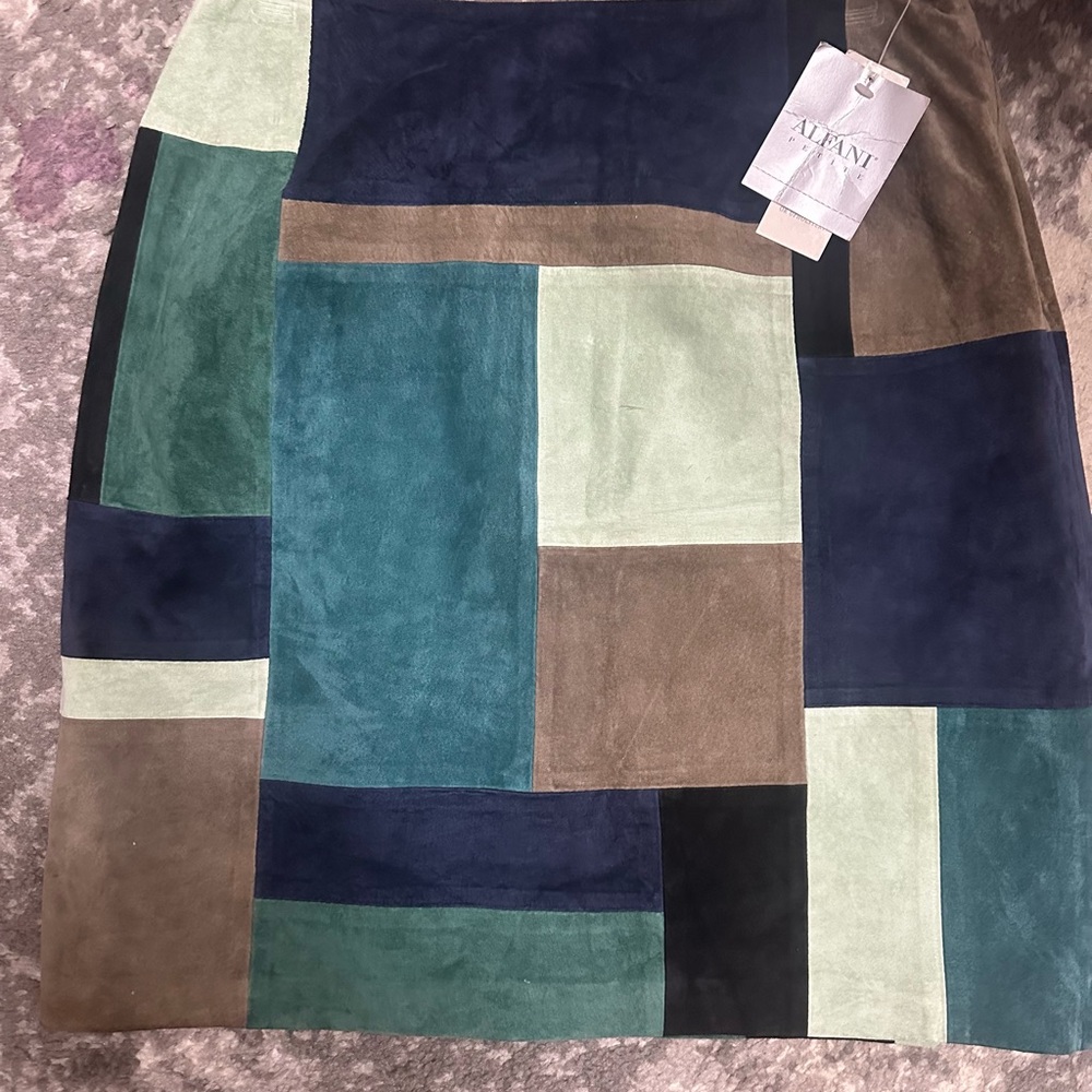 Alfani Blue A-Line Mini Skirt for Casual Occasions